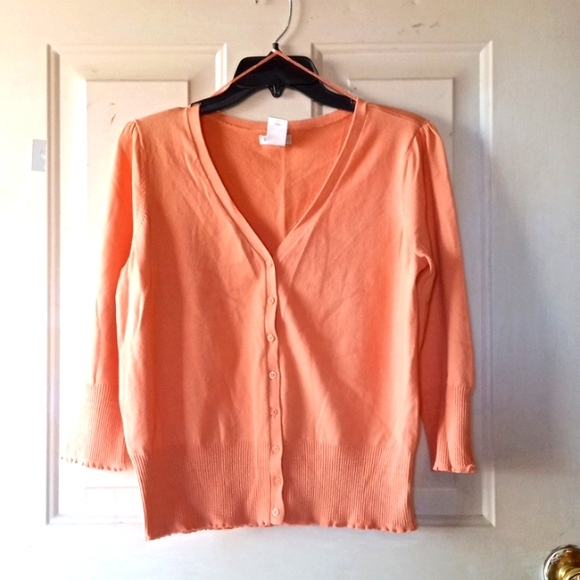 Worthington | Sweaters | Ladies 34 Inch Sleeve Peach Colored Sweater ...